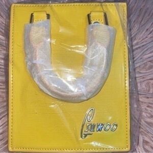 GSUWOO | Yellow Patent Handbag